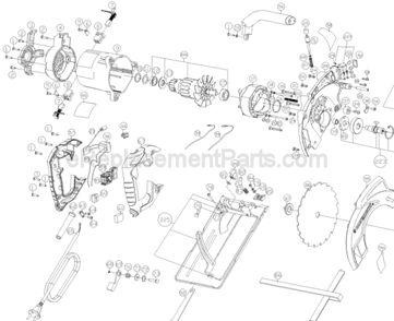 Part Location Diagram of 5140033-57 DeWALT Screw